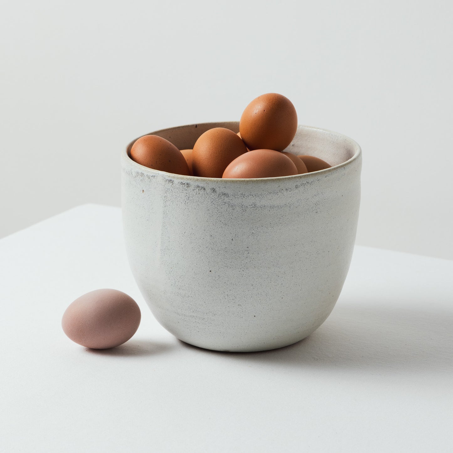 Bowl para Huevos Grande - Blanco Mate