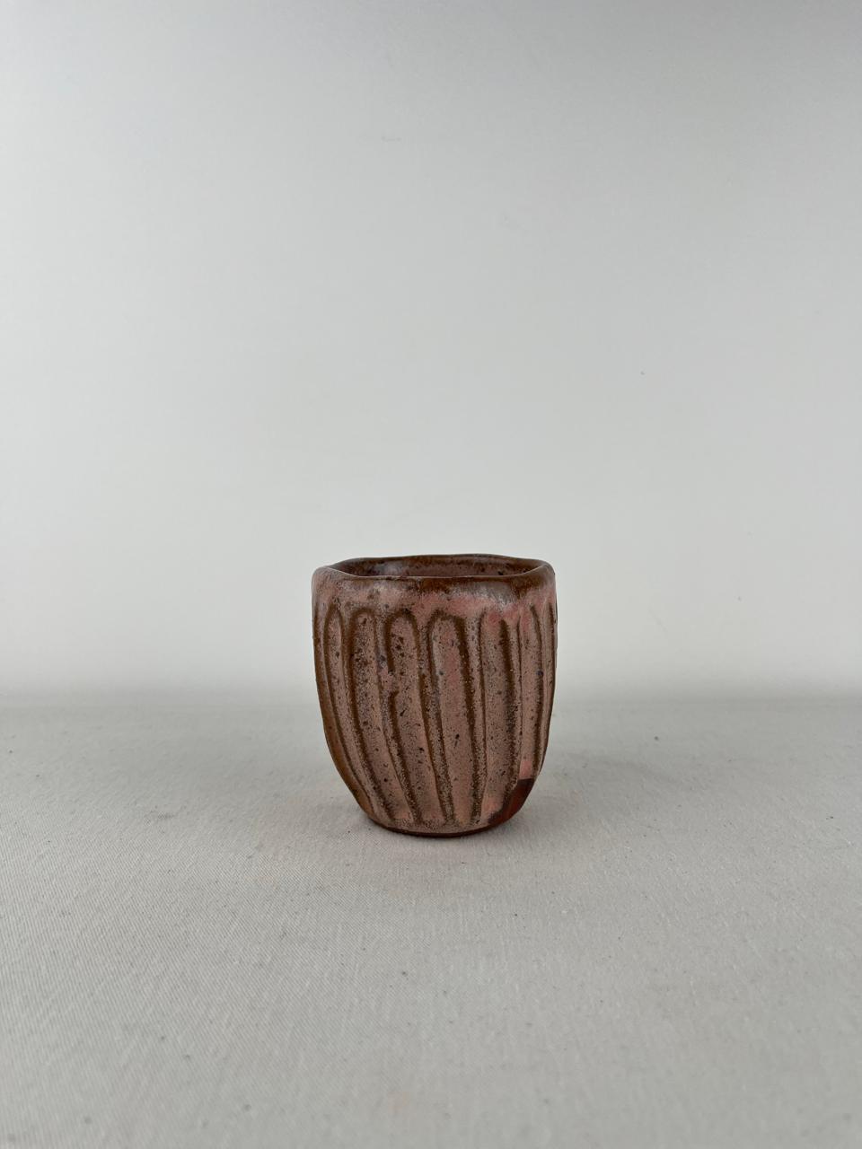 Vaso en Pellizcos - Rosado Atardecer