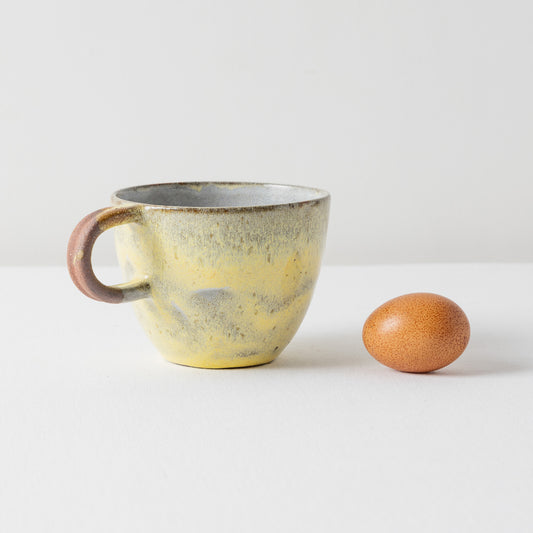 Taza Panzona Grande - Amarillo + Gris Tormenta