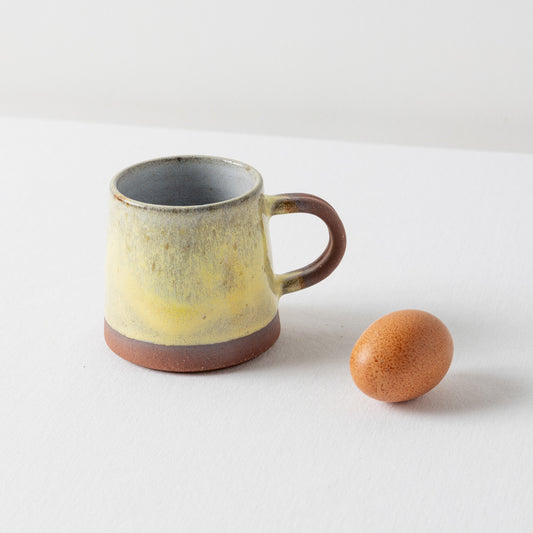 Taza Mediana CM - Amarillo + Gris Tormenta