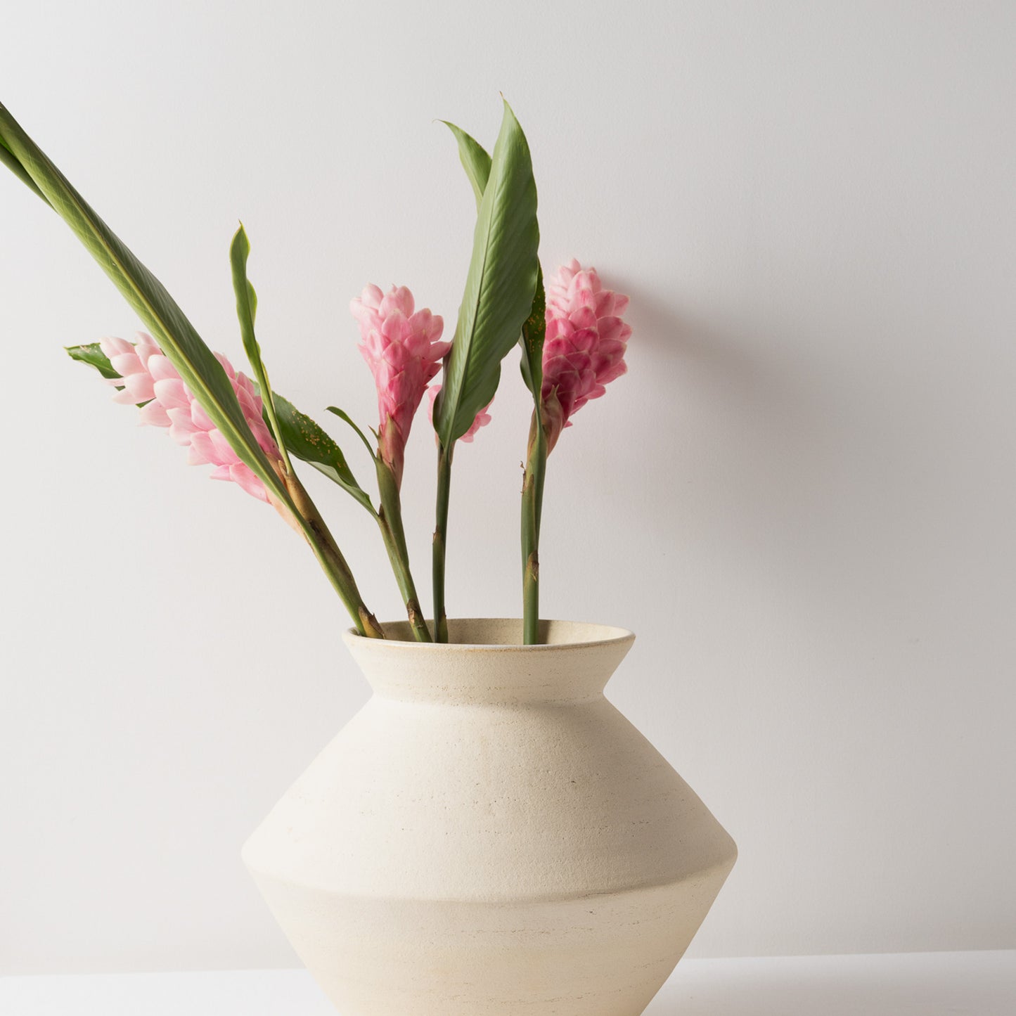 Florero Orgánico Geométrico - Barro Expuesto