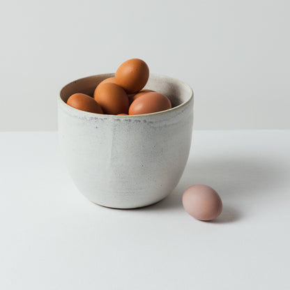 Bowl para Huevos Grande - Blanco Mate