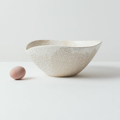 Bowl Textura Prieta - Blanco Mate (IMPERFECTO)