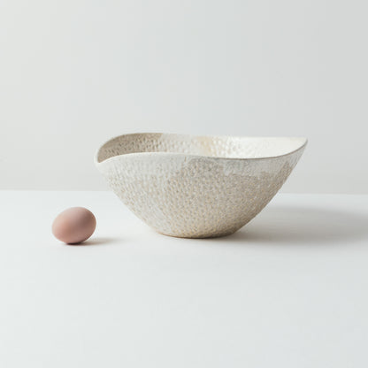 Bowl Textura Prieta - Blanco Mate (IMPERFECTO)