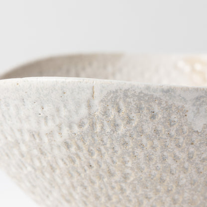 Bowl Textura Prieta - Blanco Mate (IMPERFECTO)