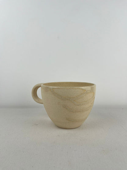 Taza Panzona Grande - Barro Crema