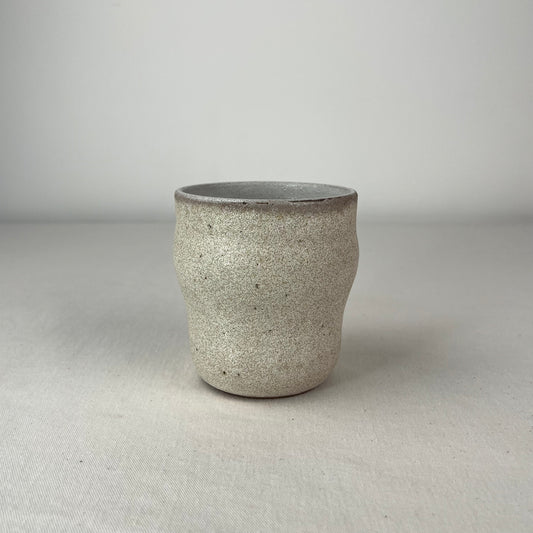 Vaso Pequeño Olas - Crema con Pintas