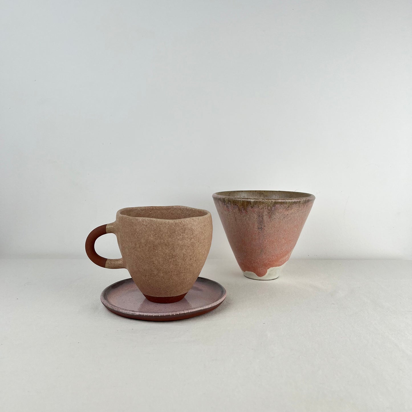 Taza Pellizcada + Plato + v60
