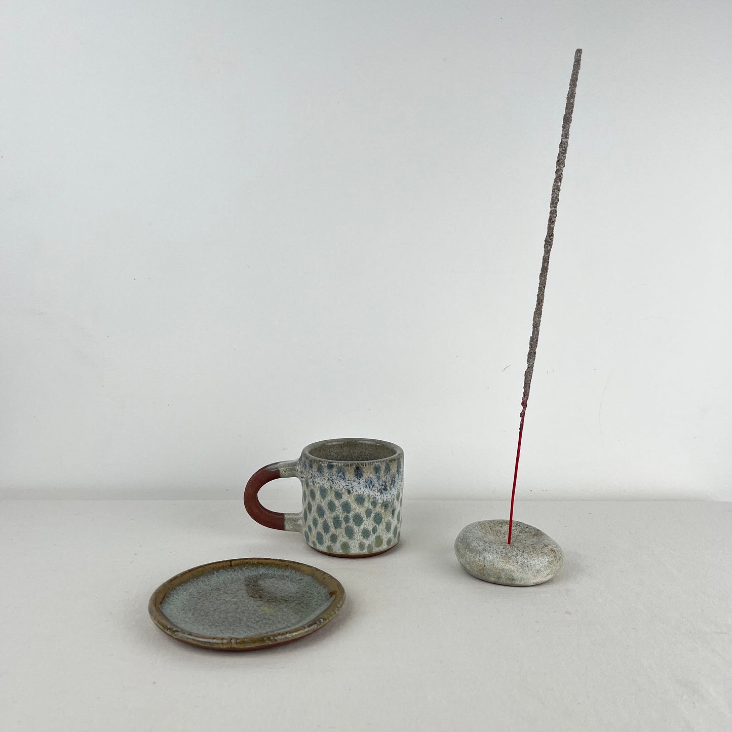 Taza Mini + Platito + Piedrita