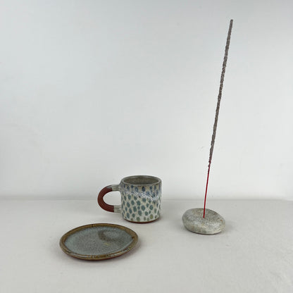 Taza Mini + Platito + Piedrita