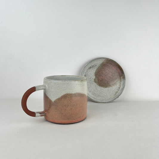 Taza Grande - Rosado Atardecer + Platito