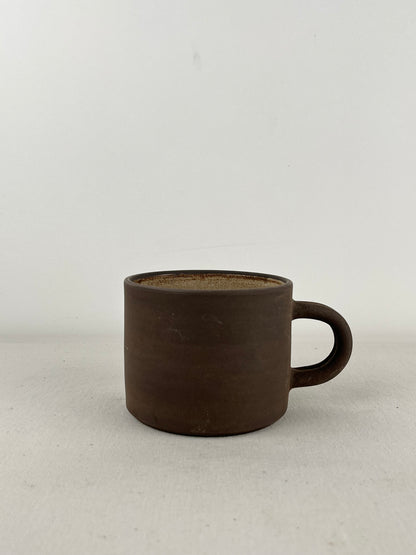 Taza Mediana - Barro Negro Fino (Blanco Satinado)
