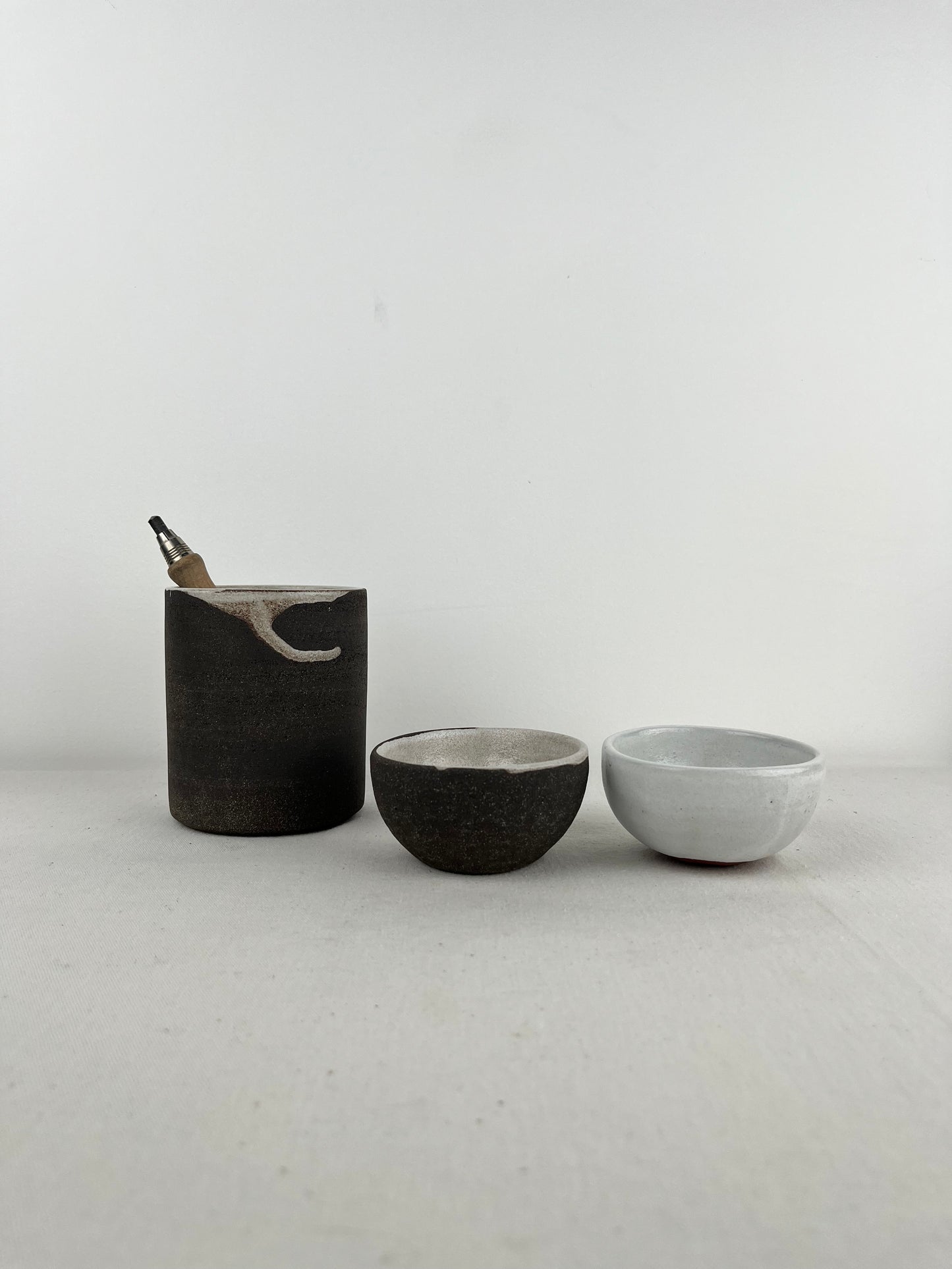 Set Oficina: Porta-Lapiceros + 2 Bowls p/ clips o cositas