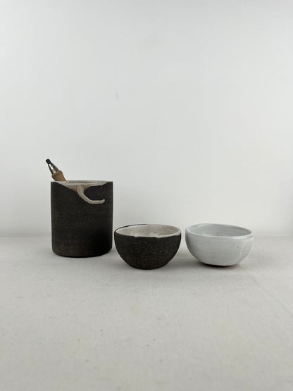 Set Oficina: Porta-Lapiceros + 2 Bowls p/ clips o cositas